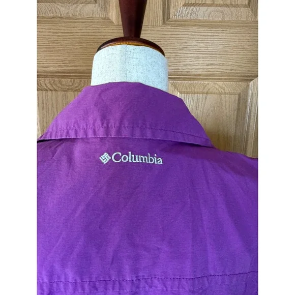 Columbia Sportswear Women's Purple Violet Full Zip Vest 1X Lightweight Outdoor - Picture 3 of 5